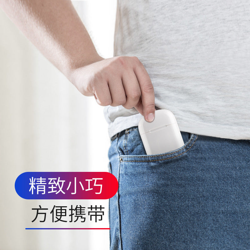 i7 i7s TWS Bluetooth イヤフォン イヤーバッド ヘッドセット ワイヤレス ヘッドフォン マイク付き iPhone、Xiaomi、Huawei 用 充電ボックス付き